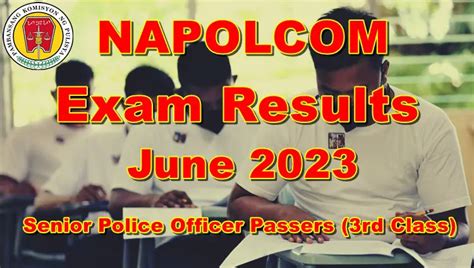 napolcom 3rd class exam result 2023